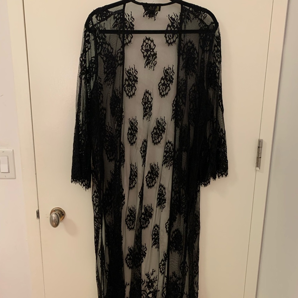 Floral Lace Overcoat